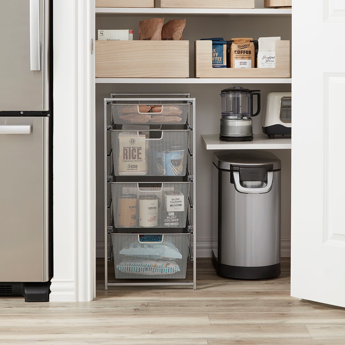 Elfa Mesh Narrow Drawer Solution