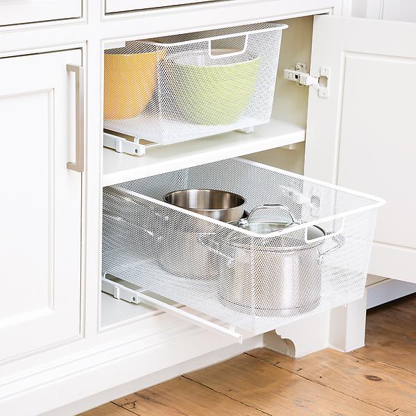 Elfa Mesh Pull-Out Cabinet Drawers