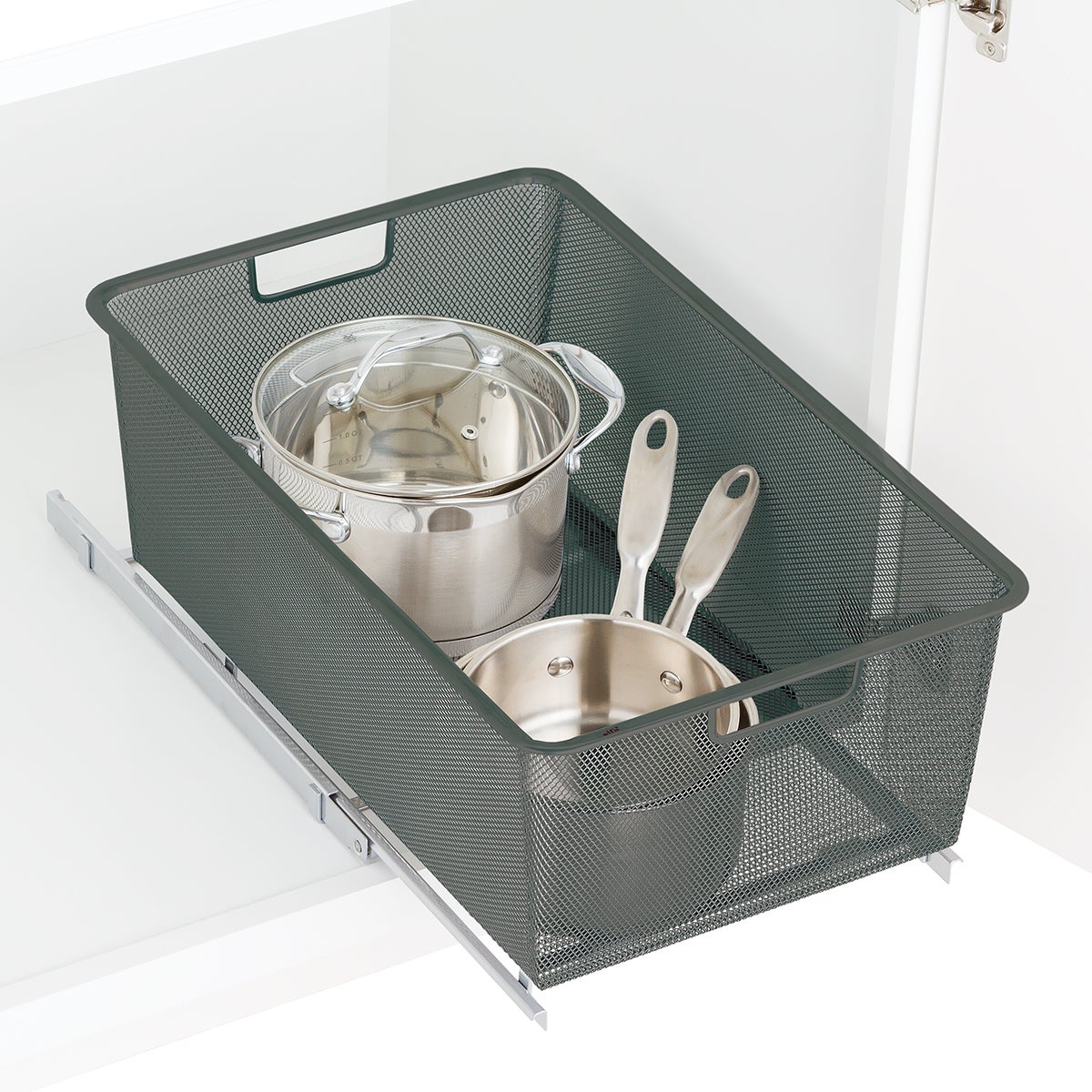 Elfa Mesh Pull-Out Cabinet Drawers