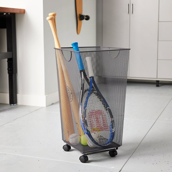 Mesh Handy Bin with Wheels