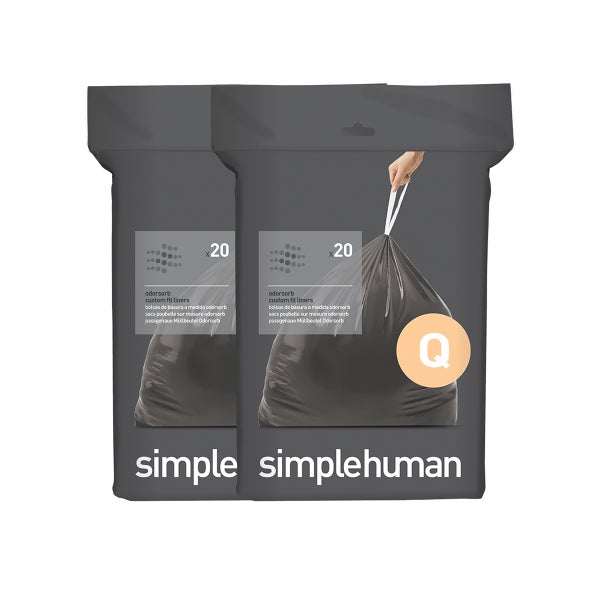 simplehuman Odorsorb Trash Bags Pkg/60