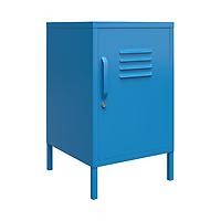 Novogratz Cache Metal Locker End Table Blue