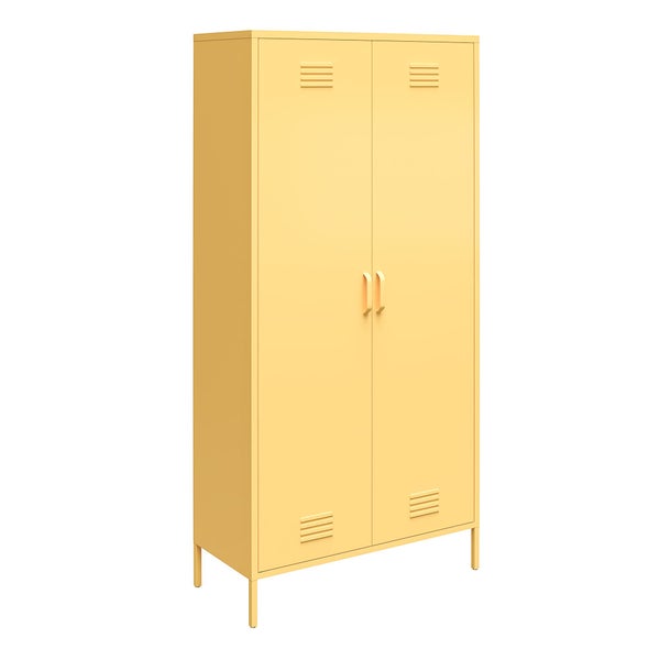 Novogratz Cache Tall 2-Door Metal Locker Storage Cabinet