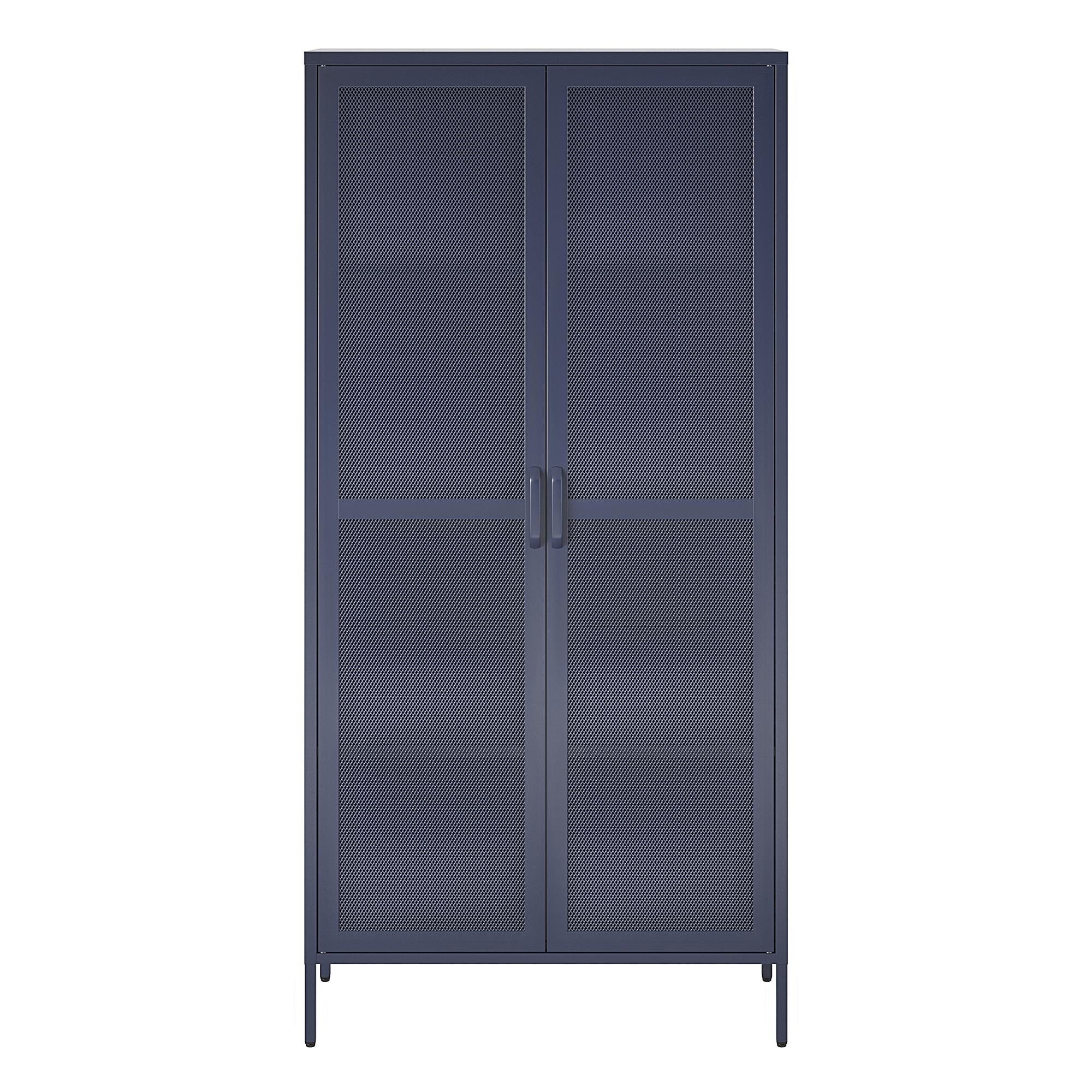 Novogratz Channing Tall 2-Door Metal Locker Storage Cabinet Novogratz Channing Tall 2-Door Metal Locker Storage Cabinet
