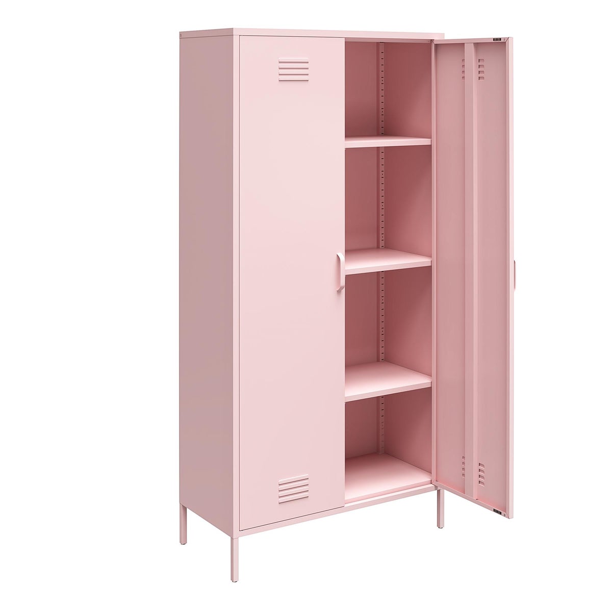 Novogratz Cache Tall 2-Door Metal Locker Storage Cabinet