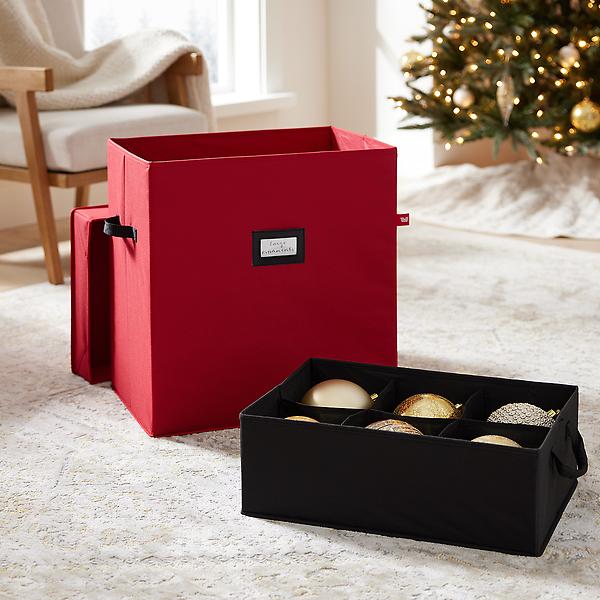 Personalized Christmas Ornament Storage With Handleplastic