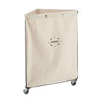 Steele Canvas Corner Caddy Laundry Cart Natural/Grey