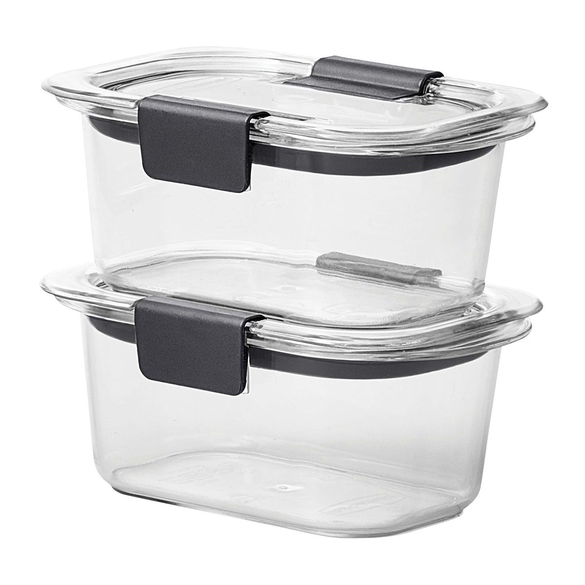 Rubbermaid 3.2 Cup Brilliance Glass Food Storage Containers, Set of 2 - NEW