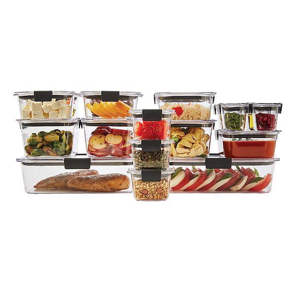 Rubbermaid Brilliance Food Storage Containers - Clear, 3 pc