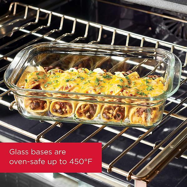 Rubbermaid Brilliance Glass Oven Safe Food Container 4.7 Cup - 1 ea