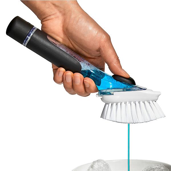Oxo SoftWorks Soap Dispensing Nylon Dish Brush - Shop Utensils & Gadgets at  H-E-B