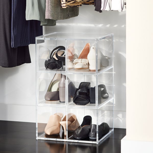 The Container Store Luxe Acrylic Shoe Organizer