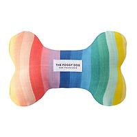 The Foggy Dog Dog Bone Squeaky Toy Over the Rainbow