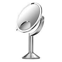 simplehuman 1X 5X 10X Touch-Control Sensor Mirror Silver