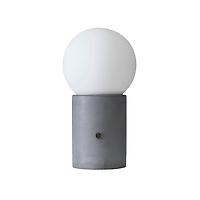 Brightech Kai LED Table Lamp - Cement Grey/White