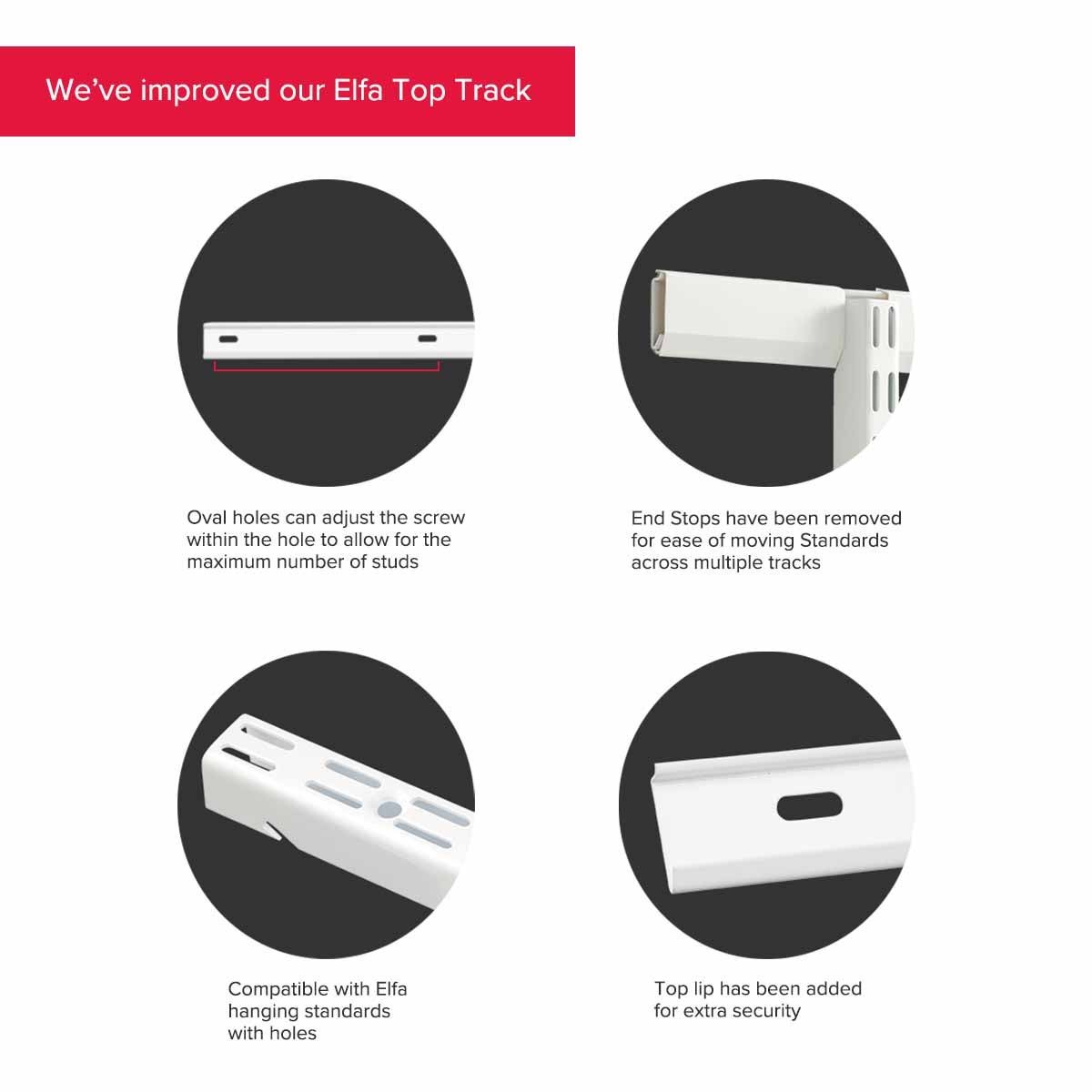 Elfa Classic Top Track