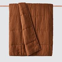 The Citizenry King/Cal-King Stonewashed Linen Quilt Sienna