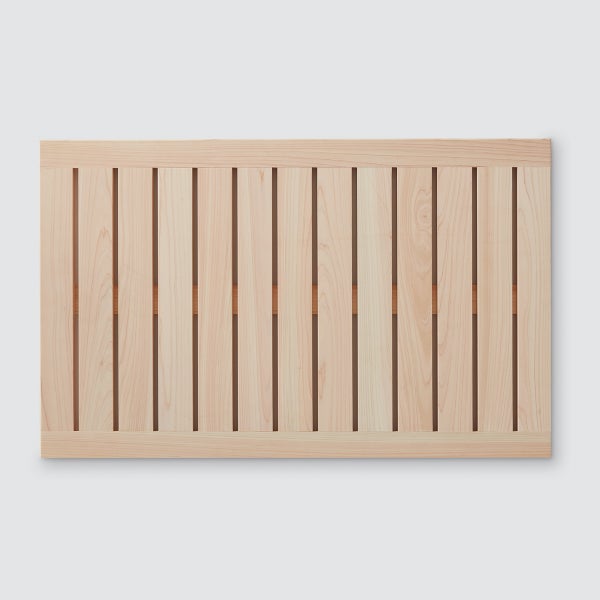 The Citizenry Hinoki Wood Bath Mat