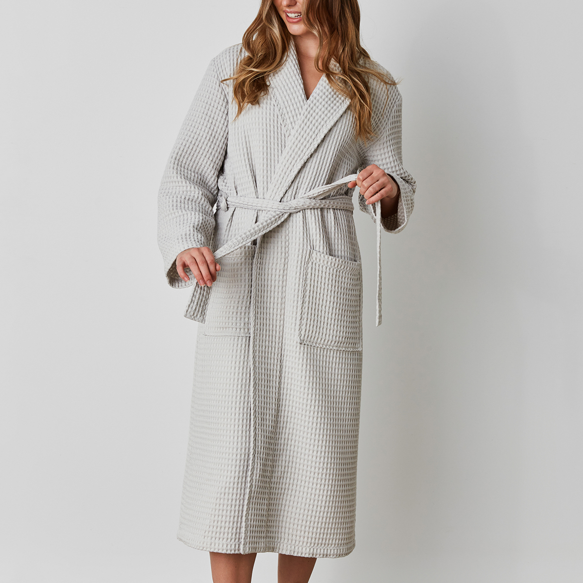 BAGNO MILANO Waffle Robes for Women Cotton –%100 Turkish Cotton Bathrobes  for Women Made in Turkey, Grey S-M at Amazon Women's Clothing store