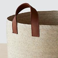 The Citizenry Large Mercado Round Storage Baskets Natural