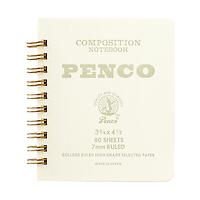 penco Small Spiral Composition Notebook White