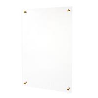 russell+hazel Acrylic Wall Memo Board Clear/Gold