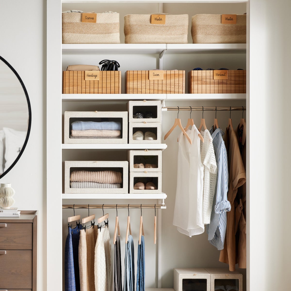 Elfa Cabinet Closet Drawers | The Container Store