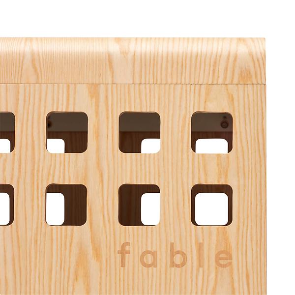  FABLE Premium Wood Dog Crate - White Metal Door That