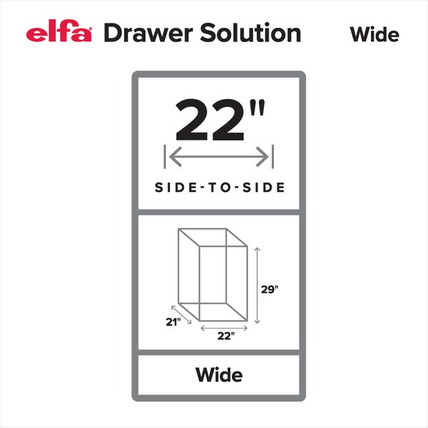 Elfa Wide Drawer Solution