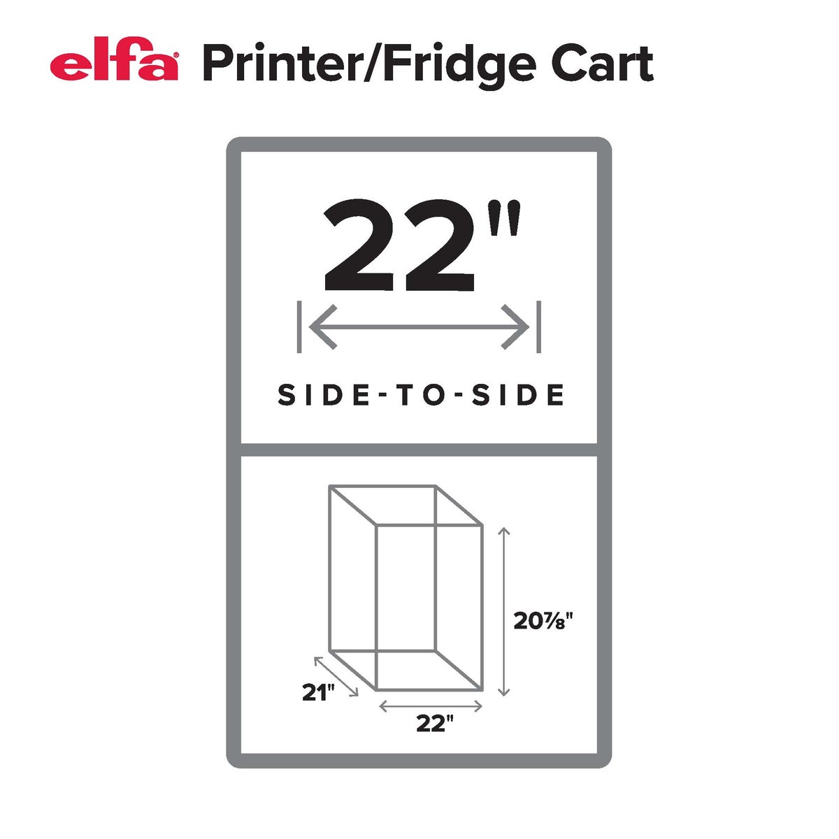 Elfa Mesh Rolling Cart with Drawers