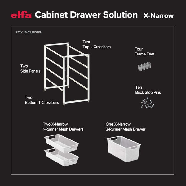 Elfa Cabinet Drawer Solutions