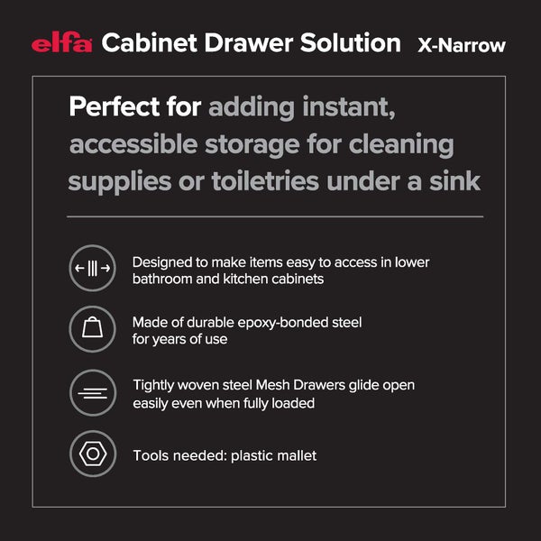 Elfa Cabinet Drawer Solutions