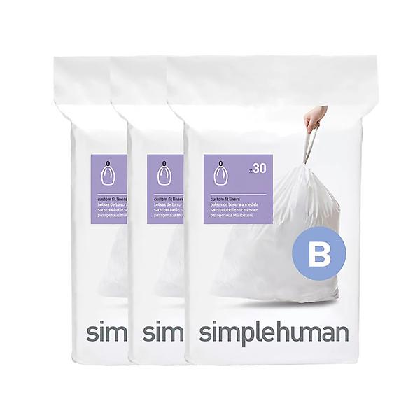 simplehuman 1.5 gal. Trash Liners B Pack of 90