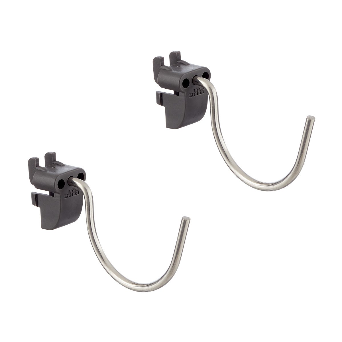 Garage Plus by Elfa Curved Pegboard Hooks Pkg/2