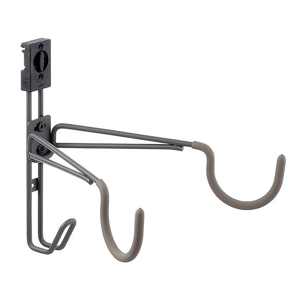 Garage + by Elfa Adjustable Horizontal Bike Hook Matte Grey, 12-1/2 x 13-1/2 x 12-1/2 H | The Container Store