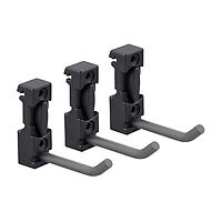 Garage+ by Elfa Track Hook Matte Grey Pkg/3