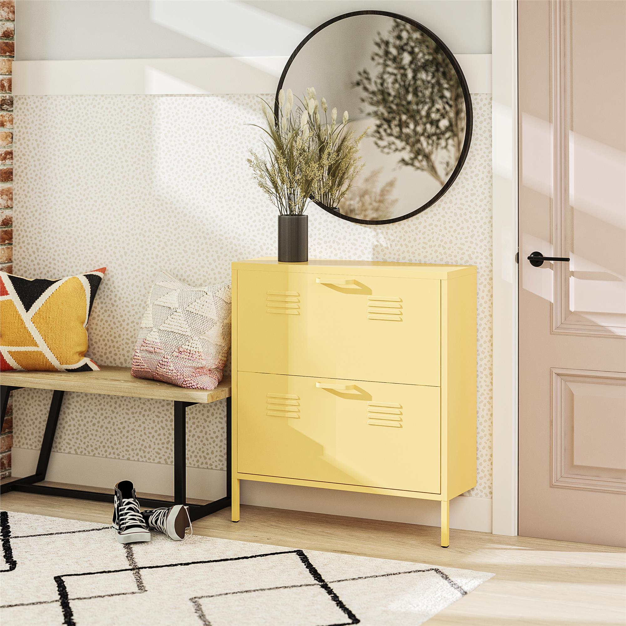 Novogratz Cache Metal Shoe Storage Locker The Container Store