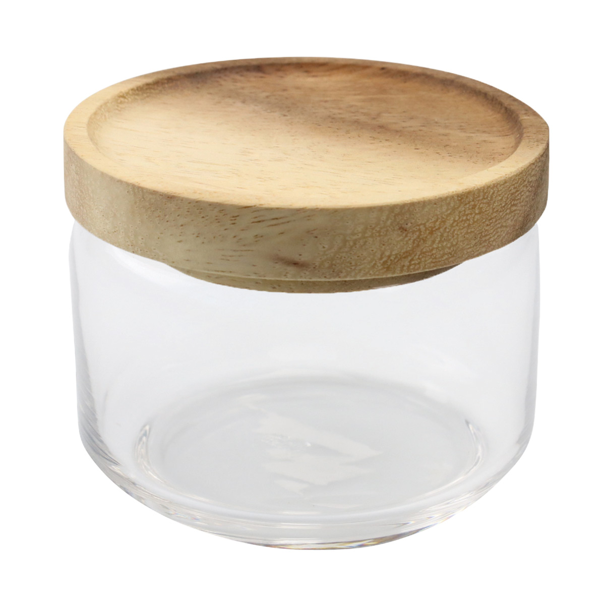 Glass Container with Acacia Lid Small – Be Home