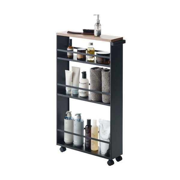 Yamazaki Slim Rolling Storage Cart Tower
