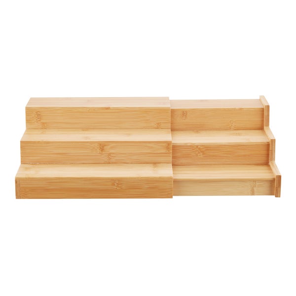 Large 3-Tier Bamboo Expanding Shelf