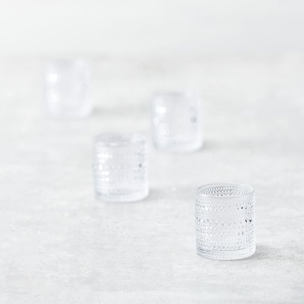 Fortessa Clear Jupiter Double Shot Glass Set of 6