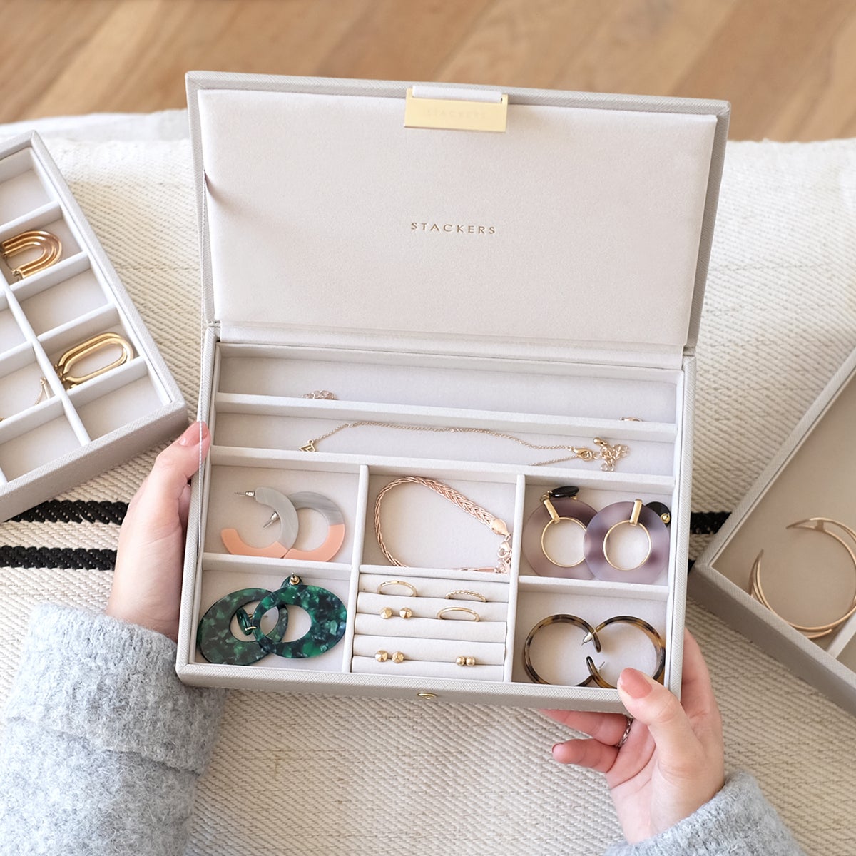 Stackers Classic Jewelry Box Collection The Container Store