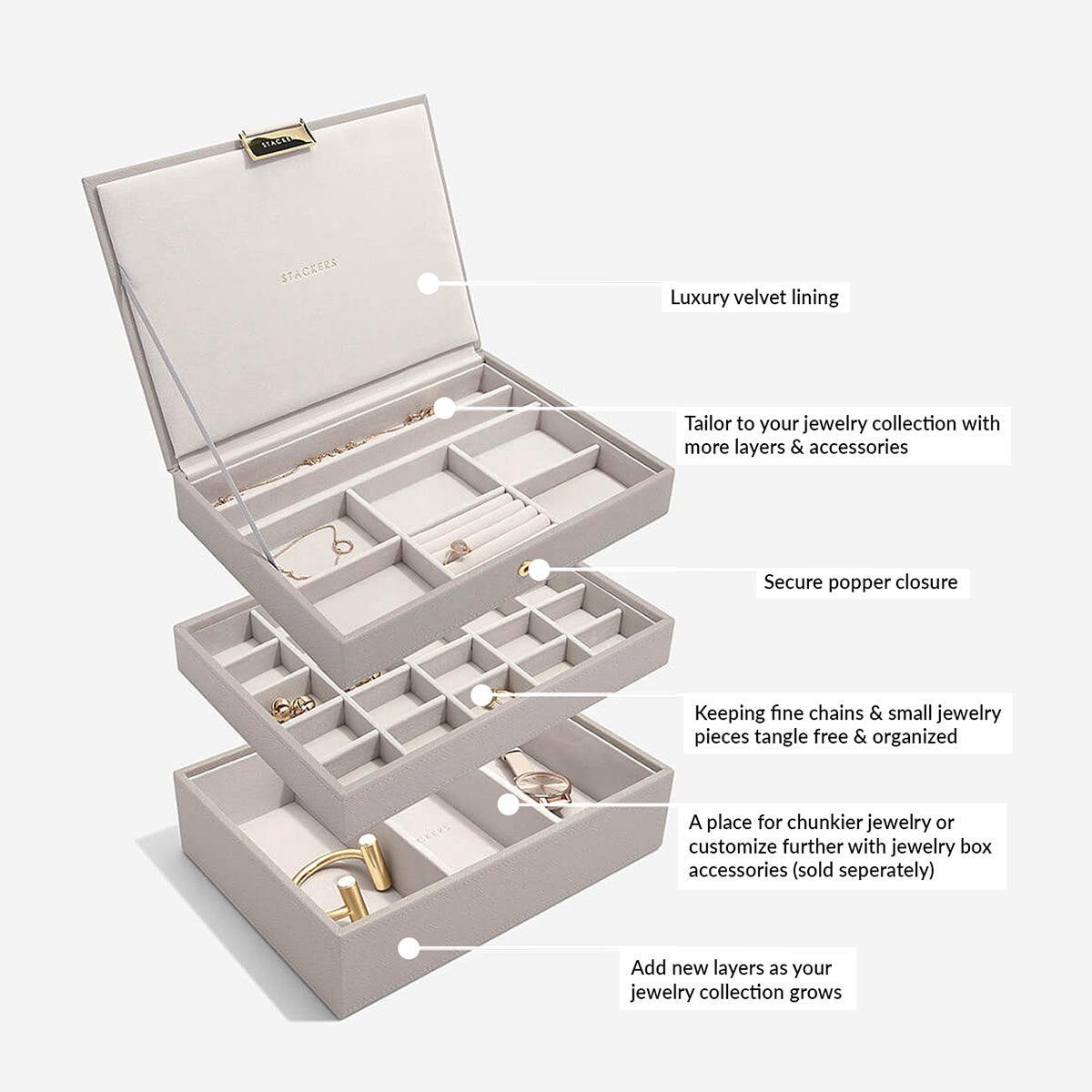 Stackers Classic Jewelry Box Collection
