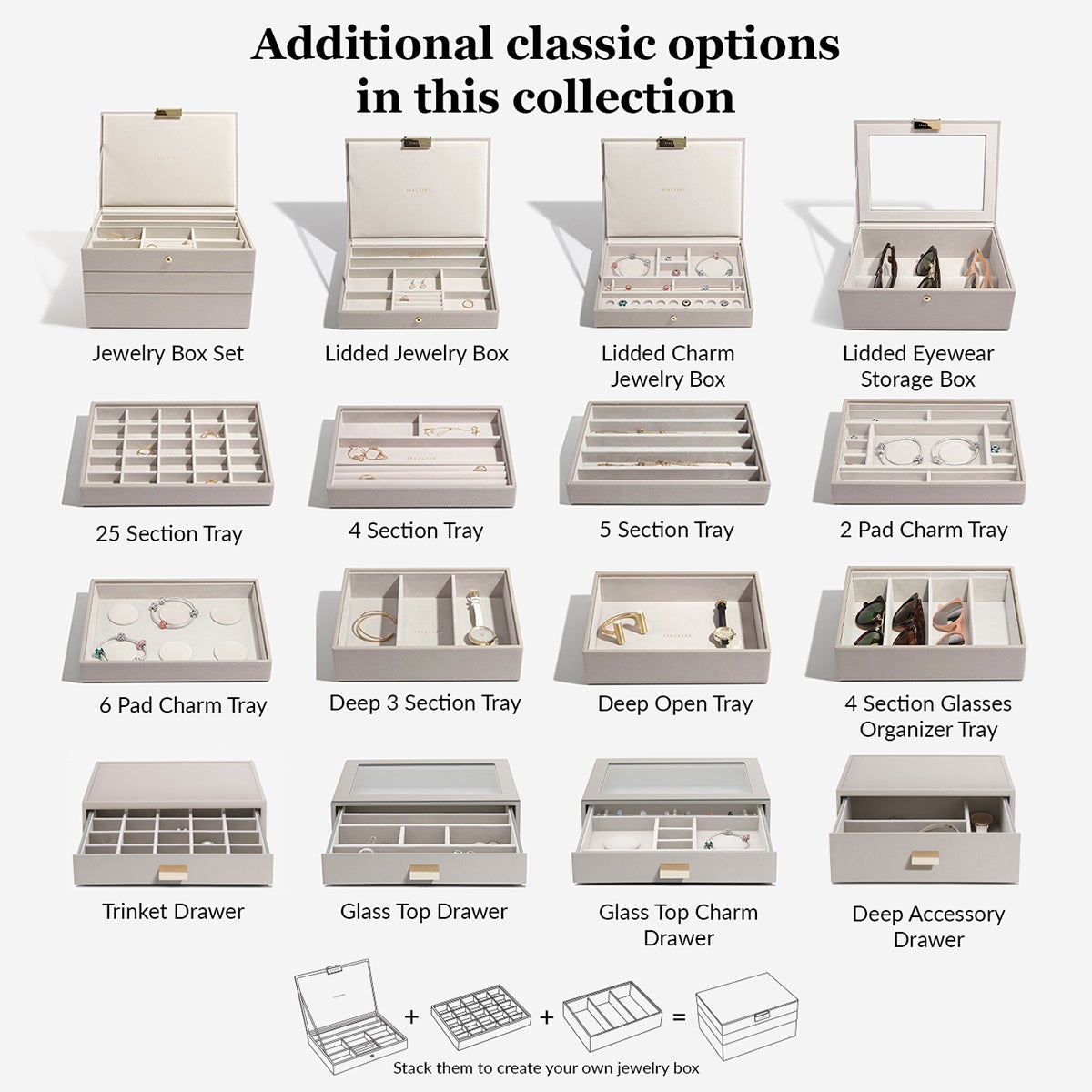 即納！最大半額！ Stackers Store Container The | Collection Box Jewelry Classic その他