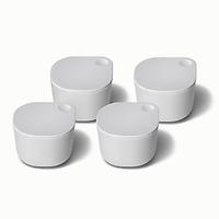 Caraway Home Dot Containers Grey Set of 4