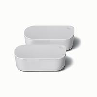 Caraway Home Dash Containers Grey Set of 2