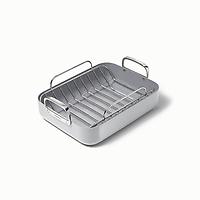 Caraway Home Square Roasting Pan with Rack Gray