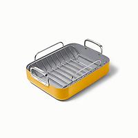 Caraway Home Square Roasting Pan with Rack Marigold