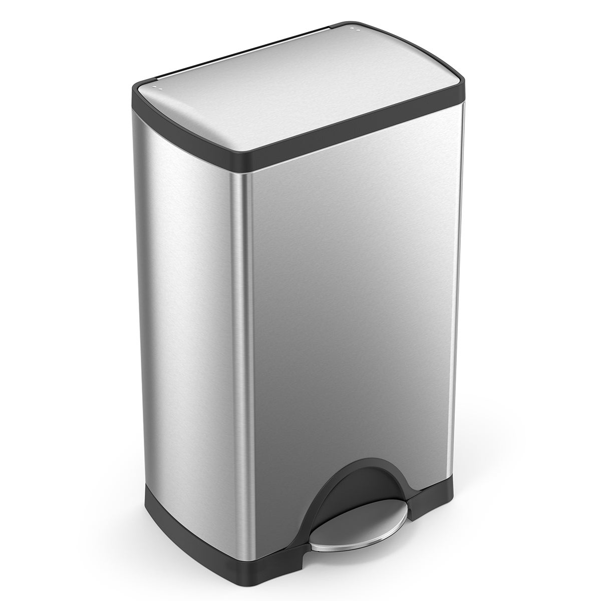 simplehuman Stainless Steel Rectangular Step Can | The Container Store