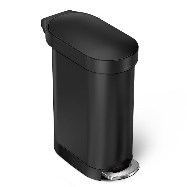 simplehuman Stainless Steel 12 gal./45L Step Trash Can